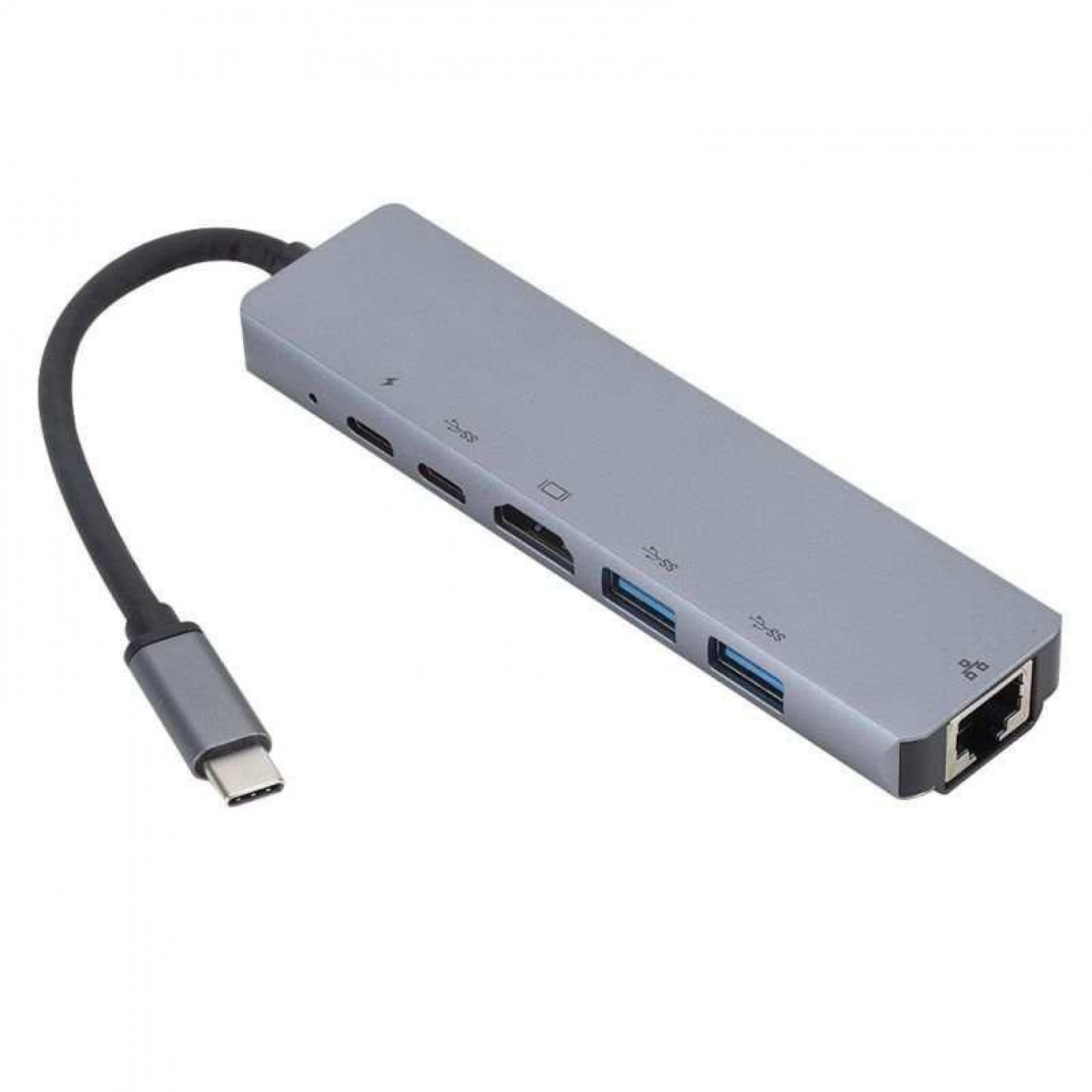 6 σε 1 USB-C Docking Station με Θύρες HDMI 4K, Ethernet, USB 3 & Type-C